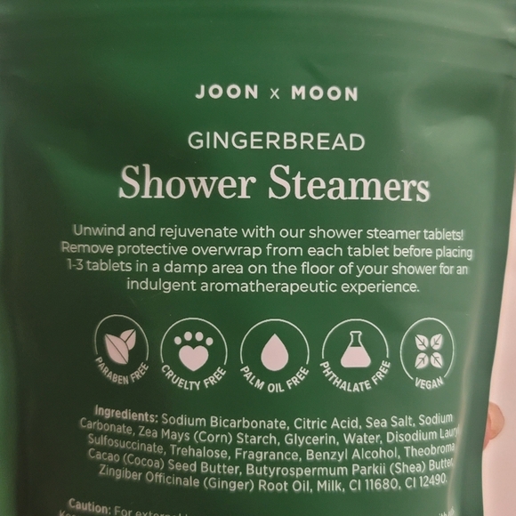 NEW JOON X MOON Set of 3 packs shower Steamers, Sugar Cookie,Gingerbread, Eggnog - Picture 11 of 17
